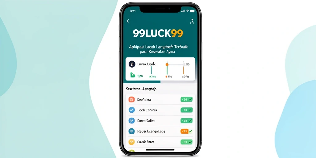 Antarmuka aplikasi 99LUCK99 menunjukkan statistik langkah harian yang informatif.