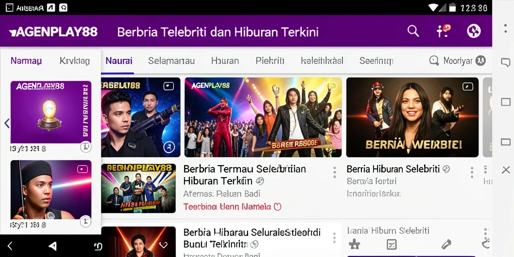 Tampilan antarmuka AGENPLAY88 yang menarik dan informatif.