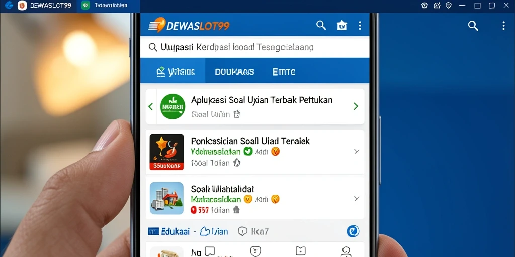 Tampilan antarmuka DEWASLOT99 yang intuitif dan mudah digunakan.