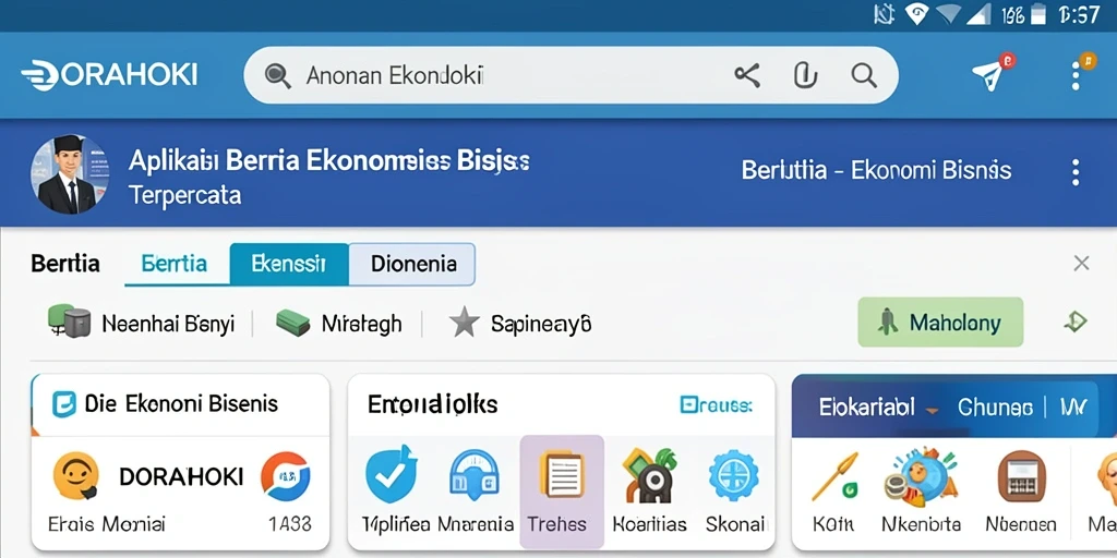 Antarmuka DORAHOKI yang informatif dan mudah digunakan.