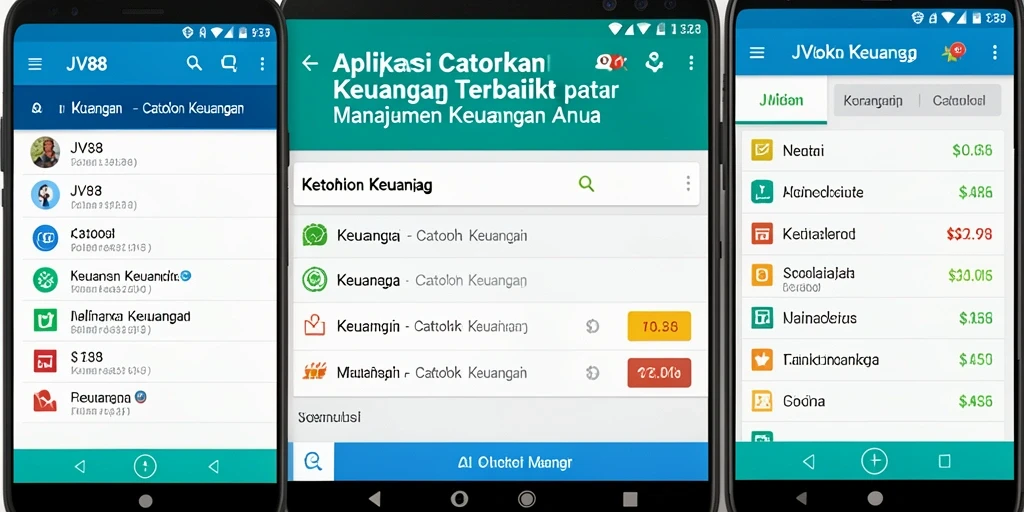 Tampilan antarmuka <strong>JV88</strong> yang intuitif dan fungsional untuk Catatan Keuangan.