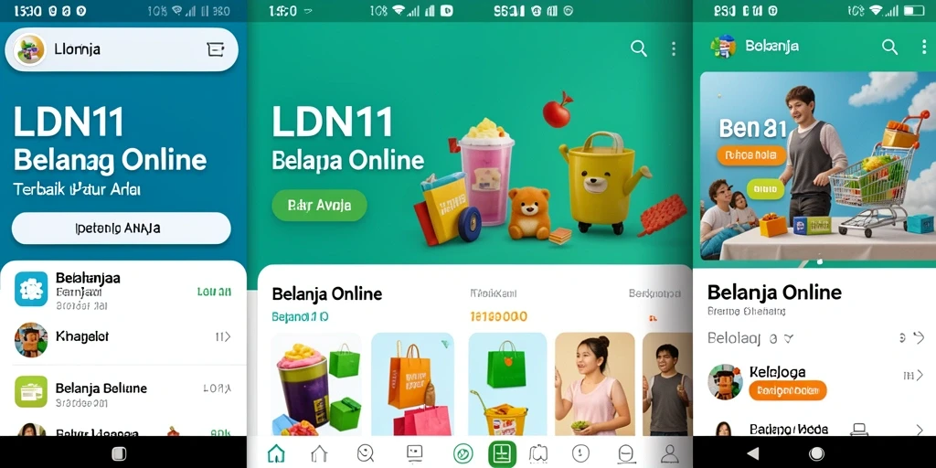 Antarmuka pengguna aplikasi LDN11 yang menarik dan mudah digunakan.